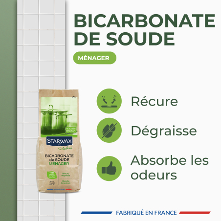 Bicarbonate de soude ménager Ecocert
