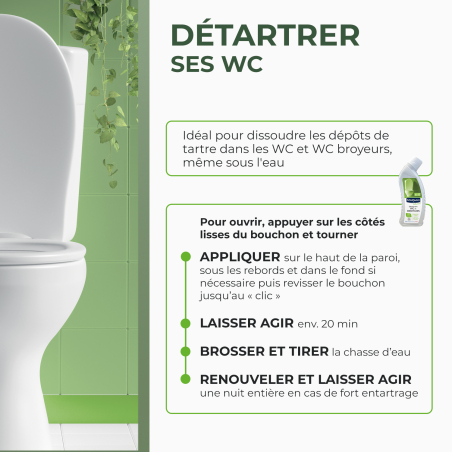 Détartrant en gel pour WC et broyeurs Ecocert