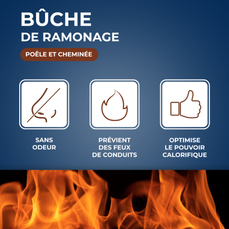 Buche de ramonage pour poêle et cheminée PEFC