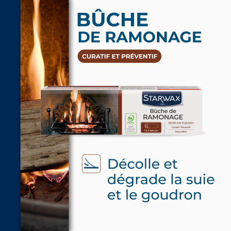 Buche de ramonage pour poêle et cheminée PEFC