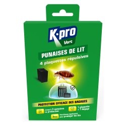 Plaquettes punaises de lit
