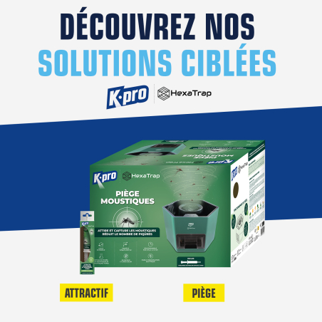 Piège électrique à moustiques et moustiques tigres  + 1 seringue attractif
