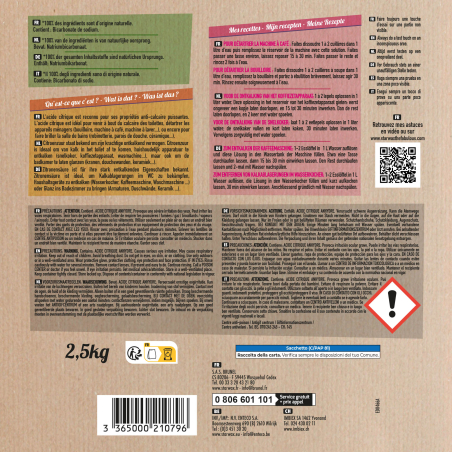 Acide citrique 2,5kg