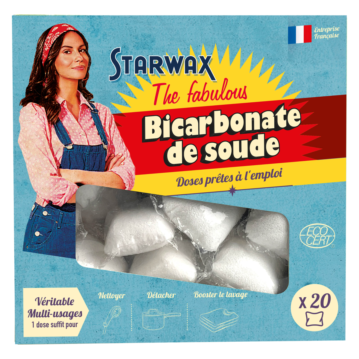 Bicarbonate de soude en doses prête à l'emploi