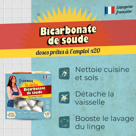 Bicarbonate de soude en doses prête à l'emploi