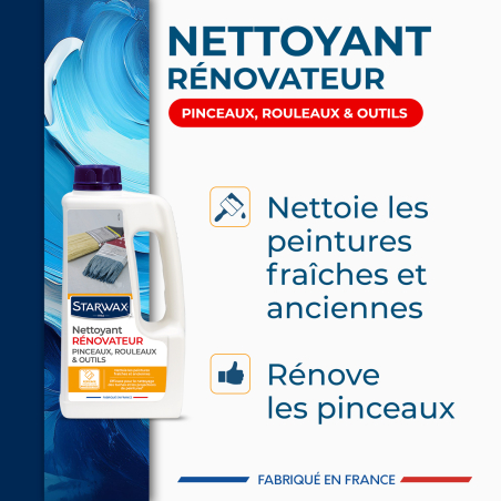 Nettoyant rénovateur pinceaux, rouleaux et outils 1L
