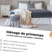 Liste des choses à faire dans la chambre pour le ménage de printemps