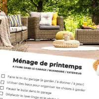 Checklist ménage de printemps pour le garage, la buanderie et l'extérieur